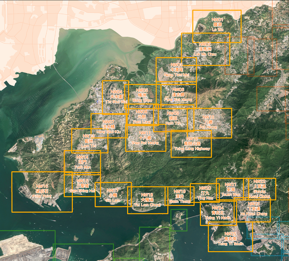 Map of New Territories West