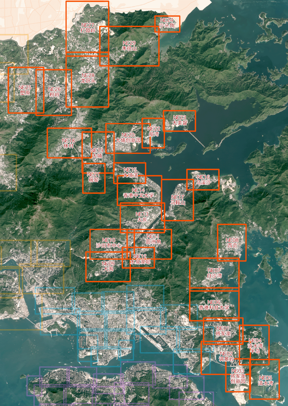 新界东区地图