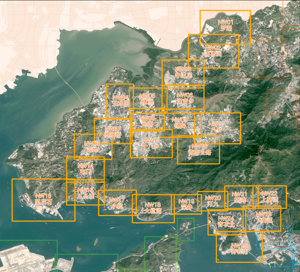 新界西区地图