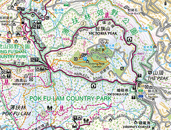 Hong Kong Island & Neighbouring Islands Countryside Map