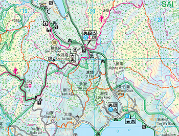 Sai Kung & Clear Water Bay Countryside Map