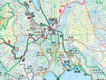 Sai Kung & Clear Water Bay Countryside Map
