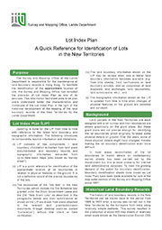 Lot Index Plan - A Quick Reference for Identification of Lots in the New Territories
