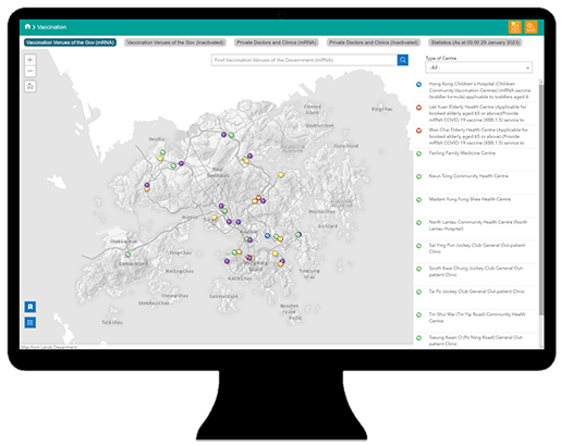 Interactive Map Dashboard for COVID-19