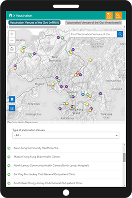 Interactive Map Dashboard for COVID-19