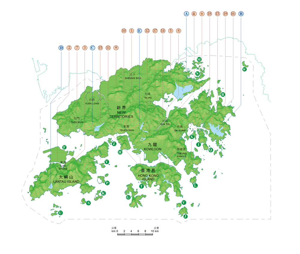 Hong Kong map