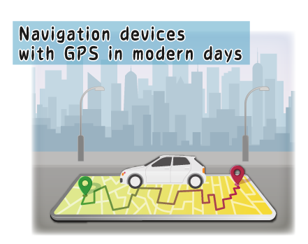 今有導航儀 Navigation devices with GPS in modern days